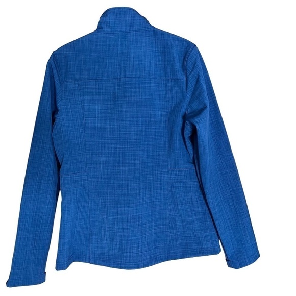 NWT EDDIE BAUER Women's Shaded Crosshatch Soft Shell Jacket Blue Size S - Picture 6 of 16